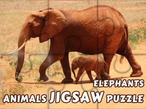 Elephant Jigsaw Puzzle Game
