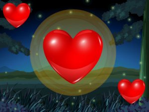 Message Pong Heart Game