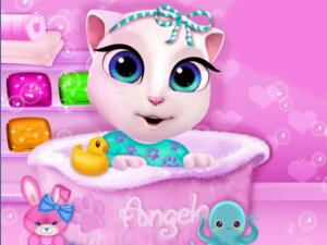 Baby Angela Bathing Time - Kids Care Game
